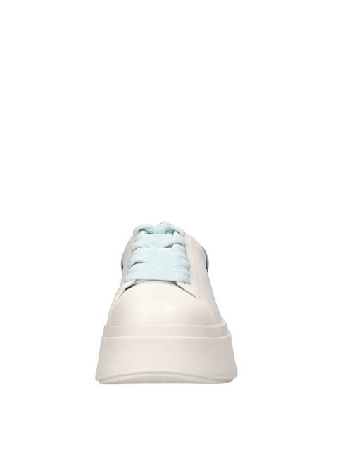 Sneakers modello Moby in pelle ASH | MOBY BE KIND METAL FREE NAPPA CALFBIANCO-AZZURRO